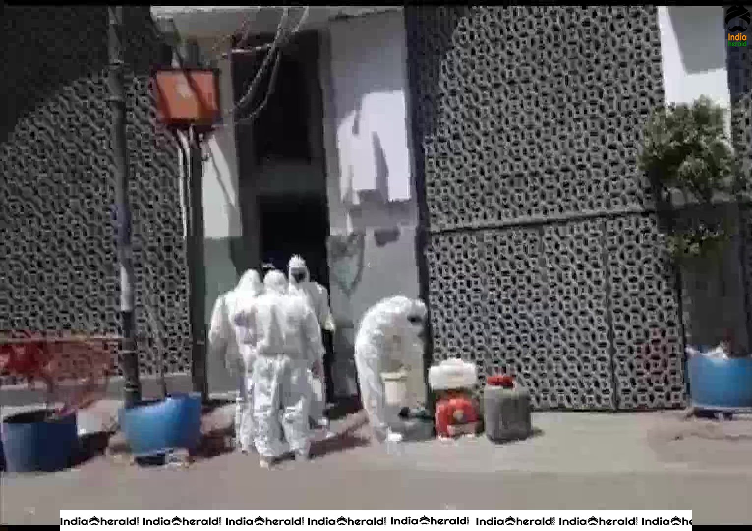 Markaz building in Nizamuddin sanitized as a religious gatherine violated Corona Virus Lockdown conditions