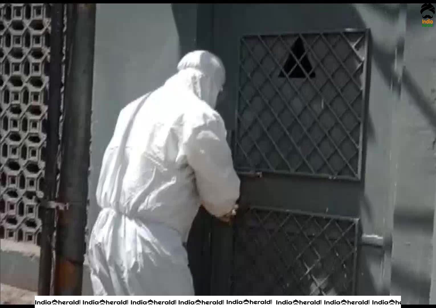 Markaz building in Nizamuddin sanitized as a religious gatherine violated Corona Virus Lockdown conditions