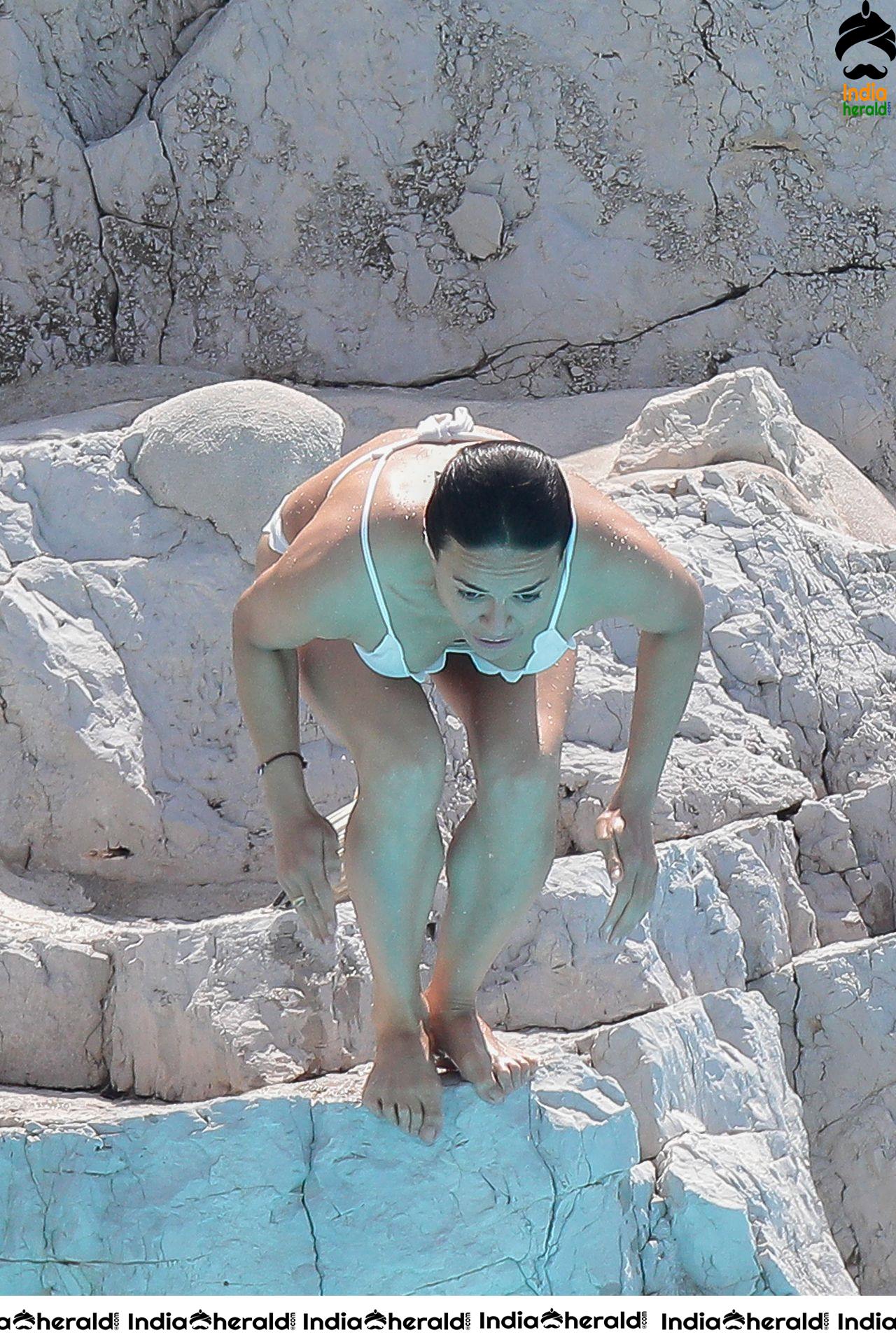 Michelle Rodriguez caught in Bikini At the Hotel Eden Roc in Cannes