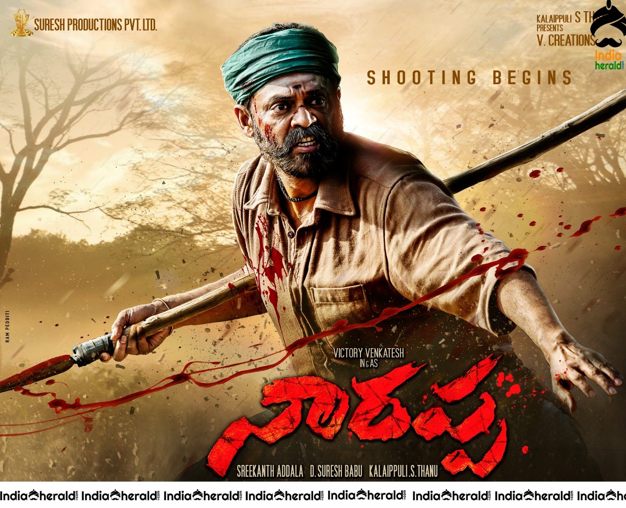 Narappa Movie First Look Posters