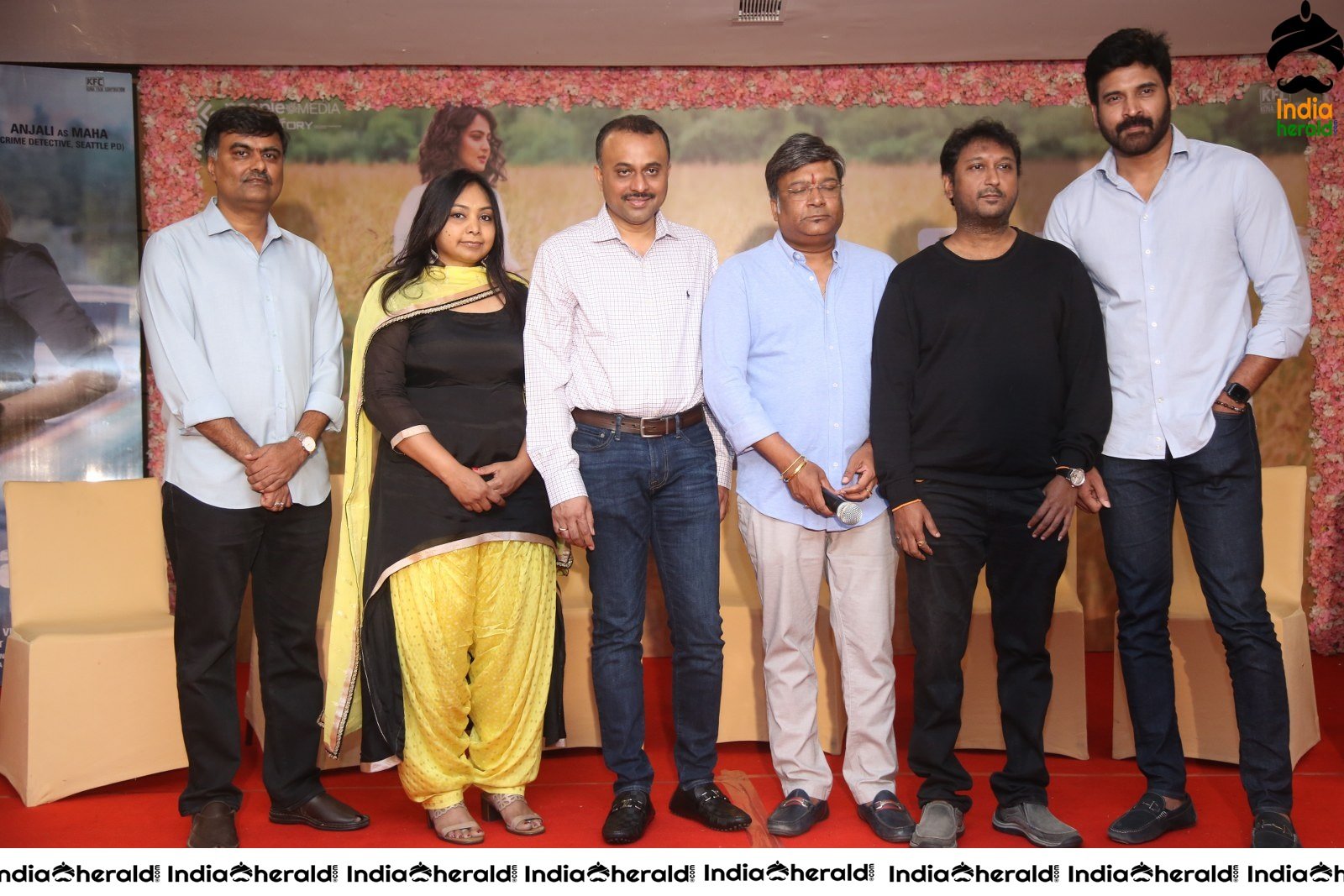 Nishabdham Movie Press Meet Set 2