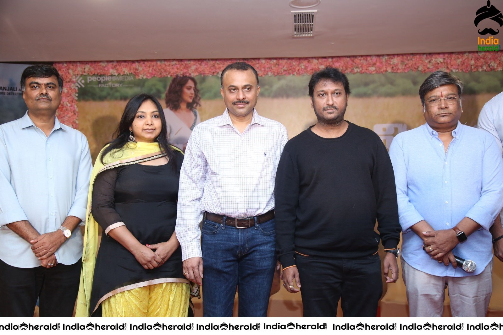 Nishabdham Movie Press Meet Set 2