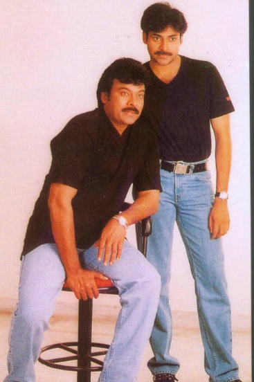 Pawan Kalyan and Chiranjeevi Rare Unseen Photo Stills