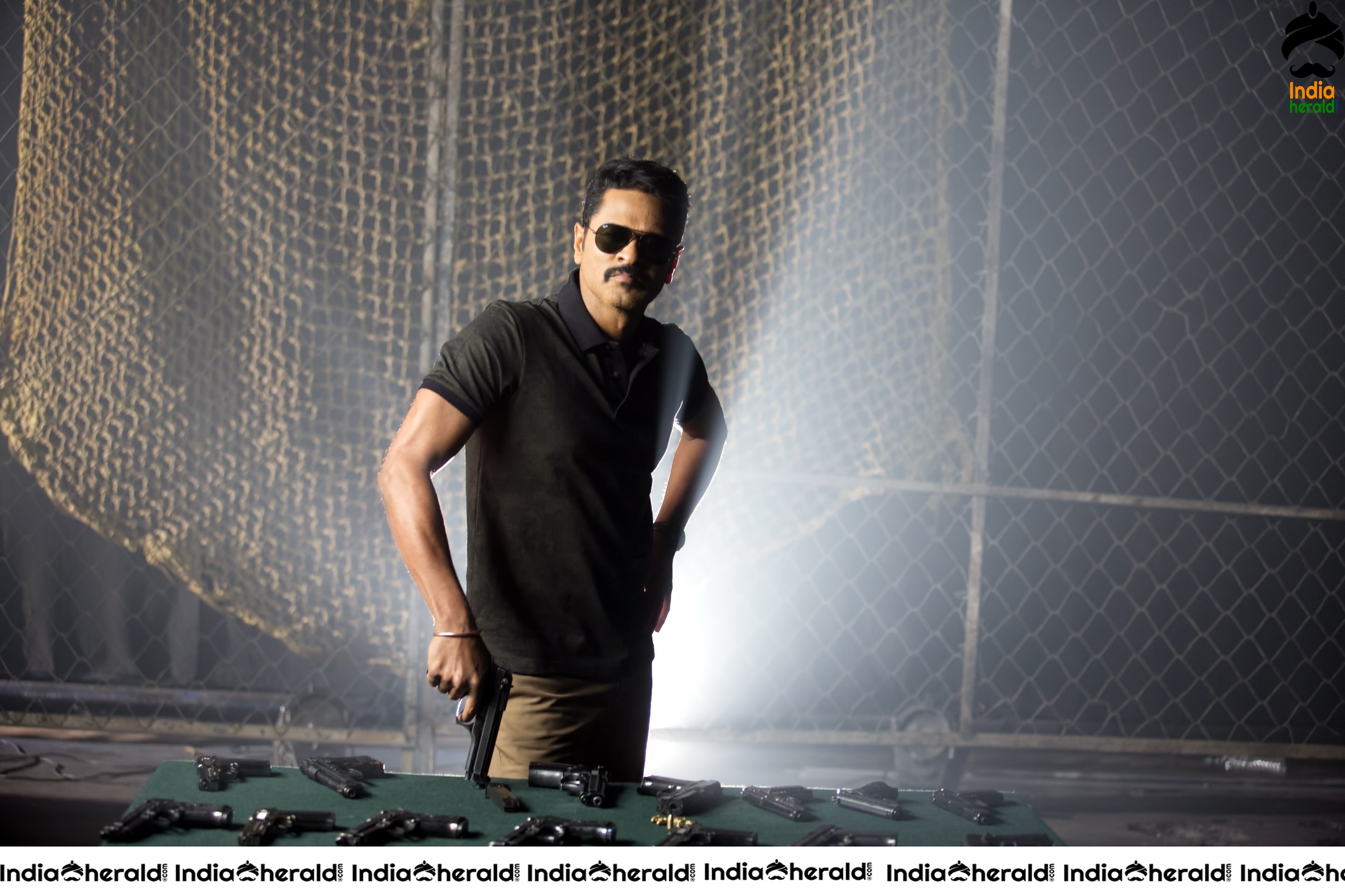 Prabhu Deva and Nivetha Pethuraj from Krishna Manohar IPS Movie Stills
