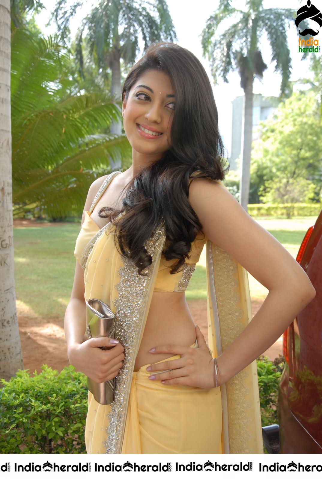 Pranitha Subash Unseen Hot Stills Collection in Saree Set 1