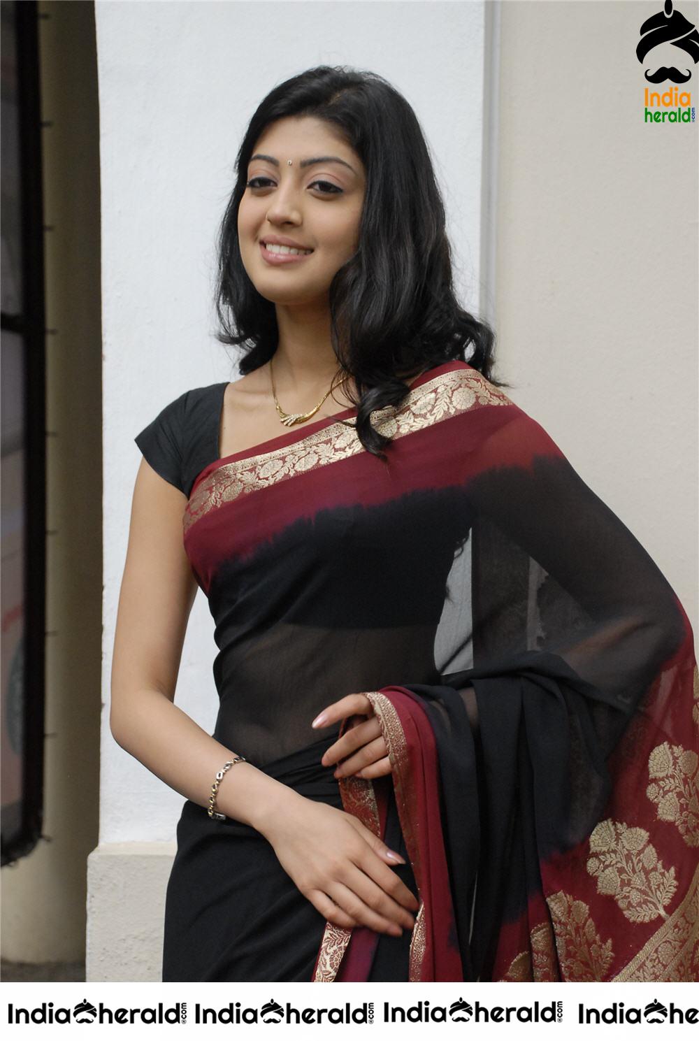 Pranitha Subash Unseen Hot Stills Collection in Saree Set 2