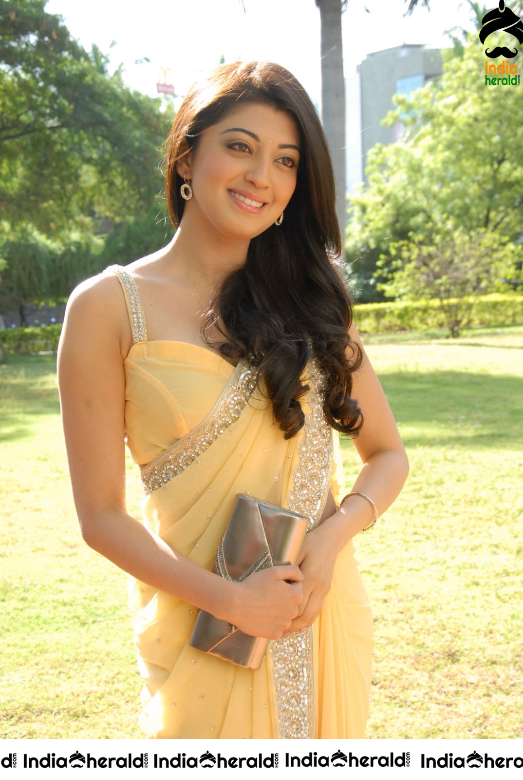 Pranitha Subash Unseen Hot Stills Collection in Saree Set 2