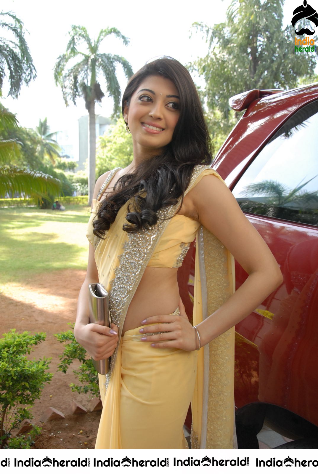 Pranitha Subash Unseen Hot Stills Collection in Saree Set 3