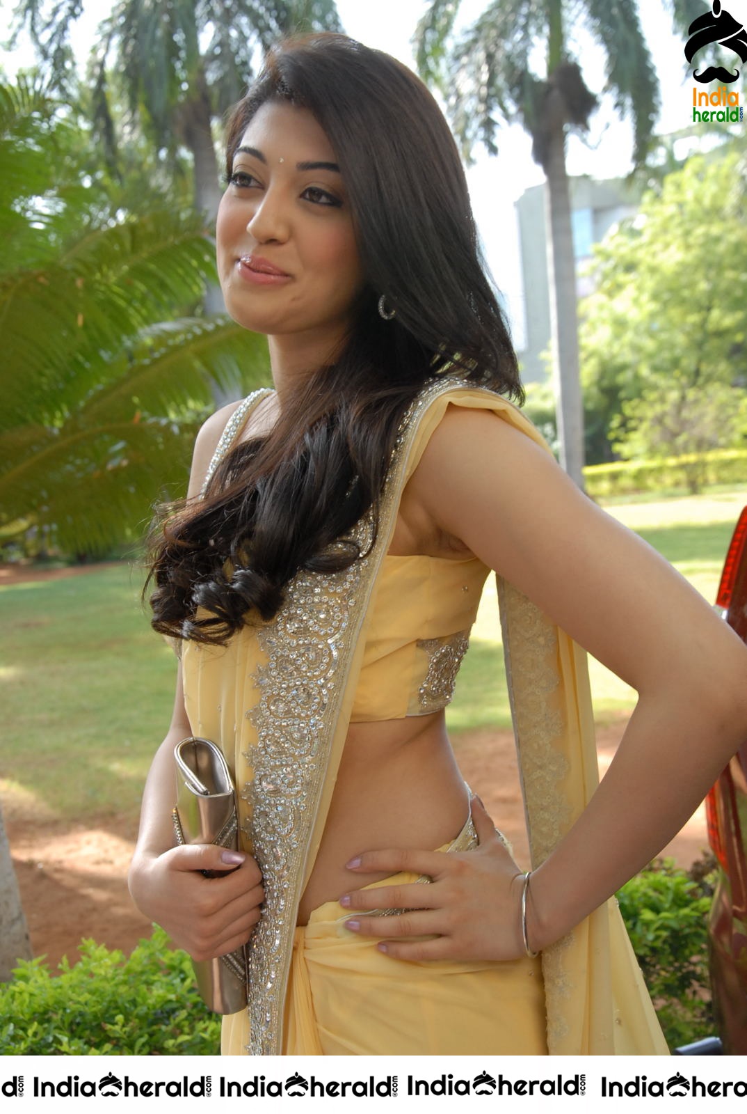 Pranitha Subash Unseen Hot Stills Collection in Saree Set 3