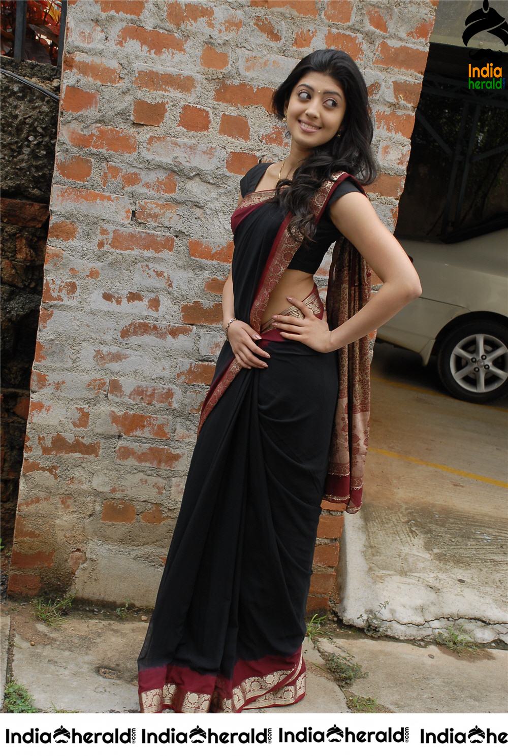 Pranitha Subash Unseen Hot Stills Collection in Saree Set 3