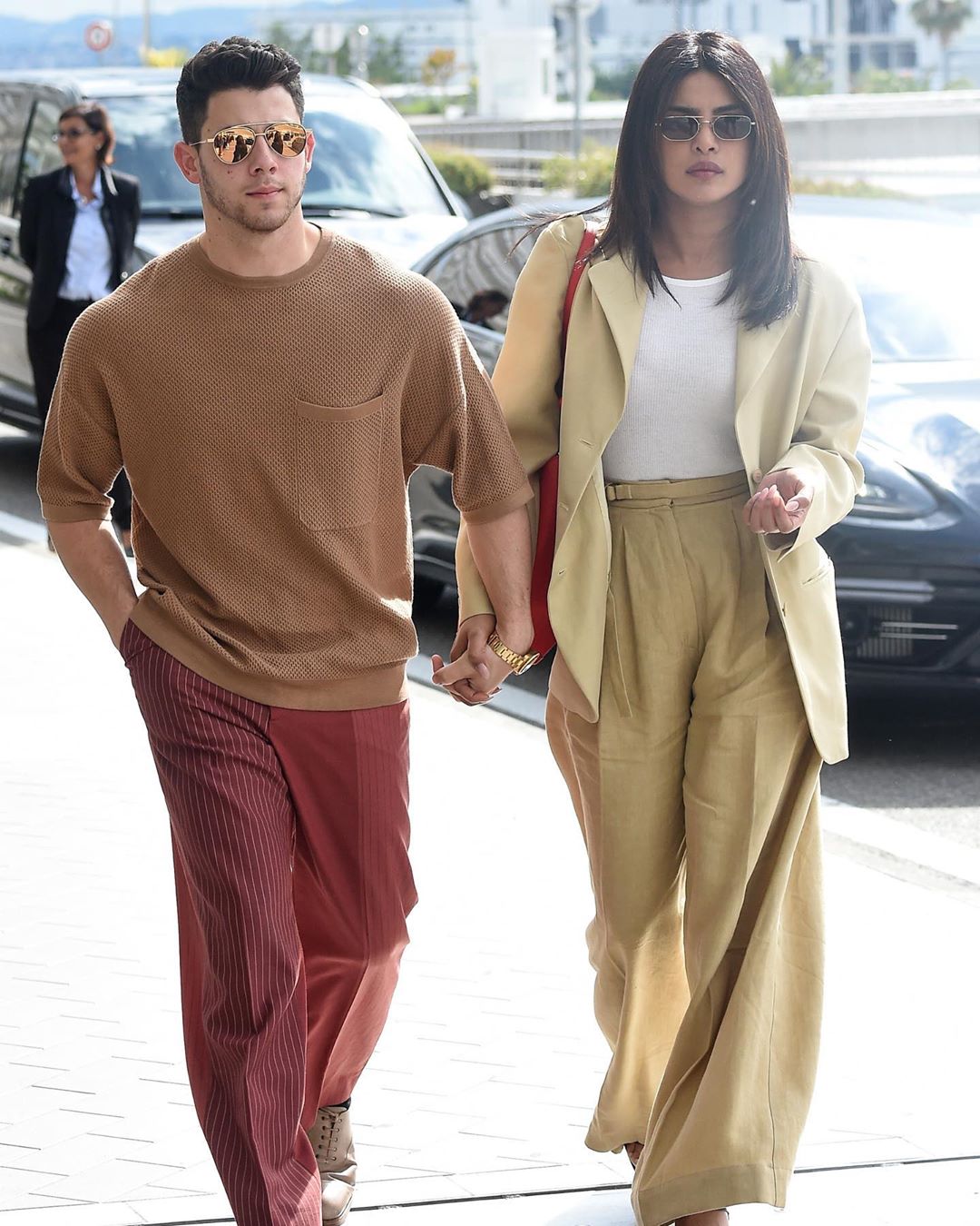 Priyanka Chopra spotted with her Husband Nick Jonas in New York
