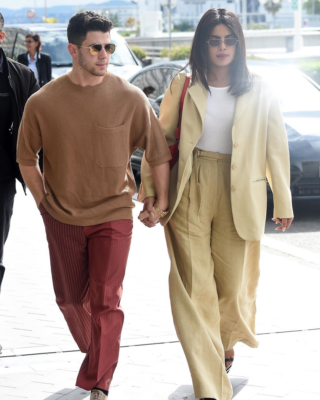 Priyanka Chopra spotted with her Husband Nick Jonas in New York