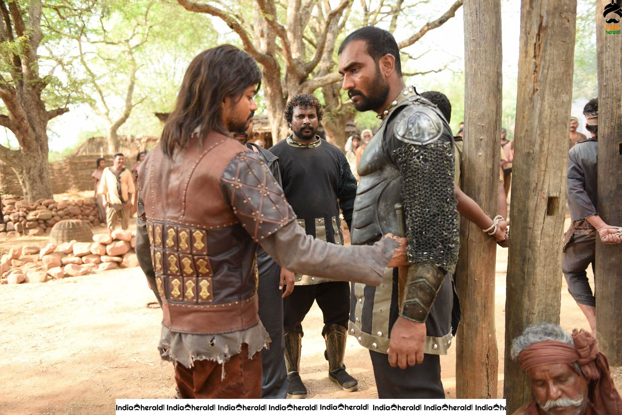 Rare and Unseen Shooting Spot Stills of Puli Movie Set 1