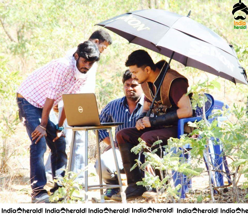 Rare and Unseen Shooting Spot Stills of Puli Movie Set 1