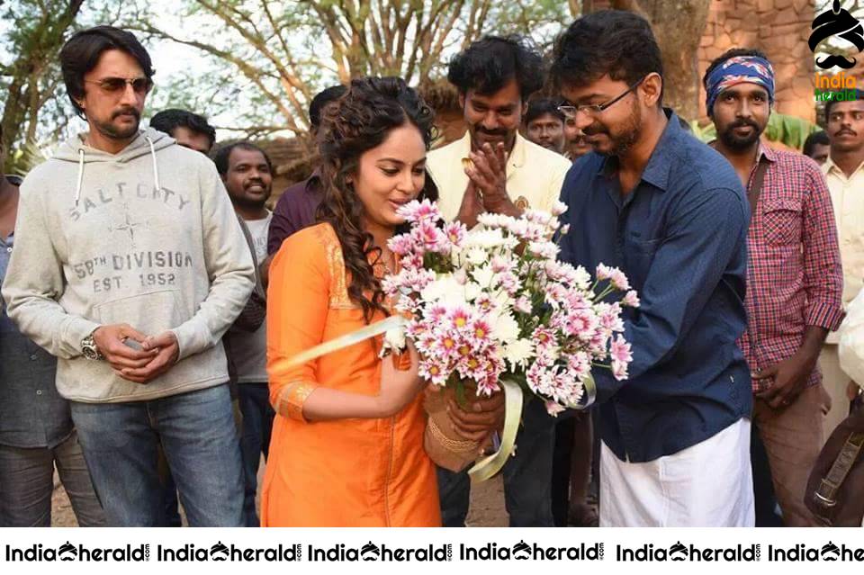 Rare and Unseen Shooting Spot Stills of Puli Movie Set 1