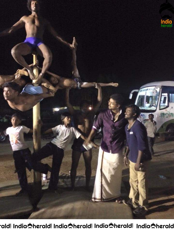 Rare and Unseen Shooting Spot Stills of Puli Movie Set 2