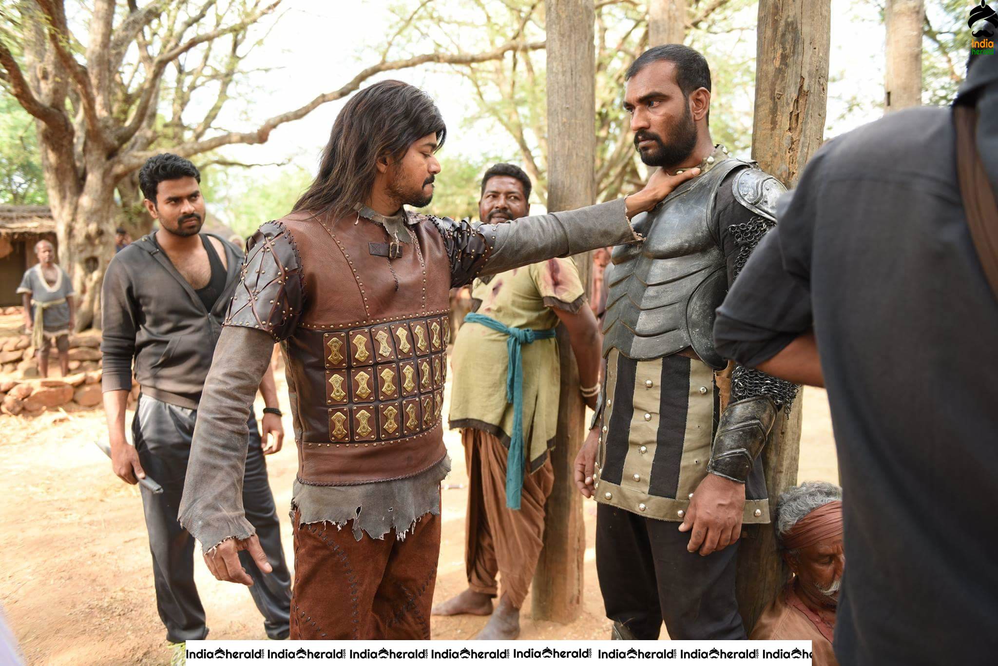 Rare and Unseen Shooting Spot Stills of Puli Movie Set 5