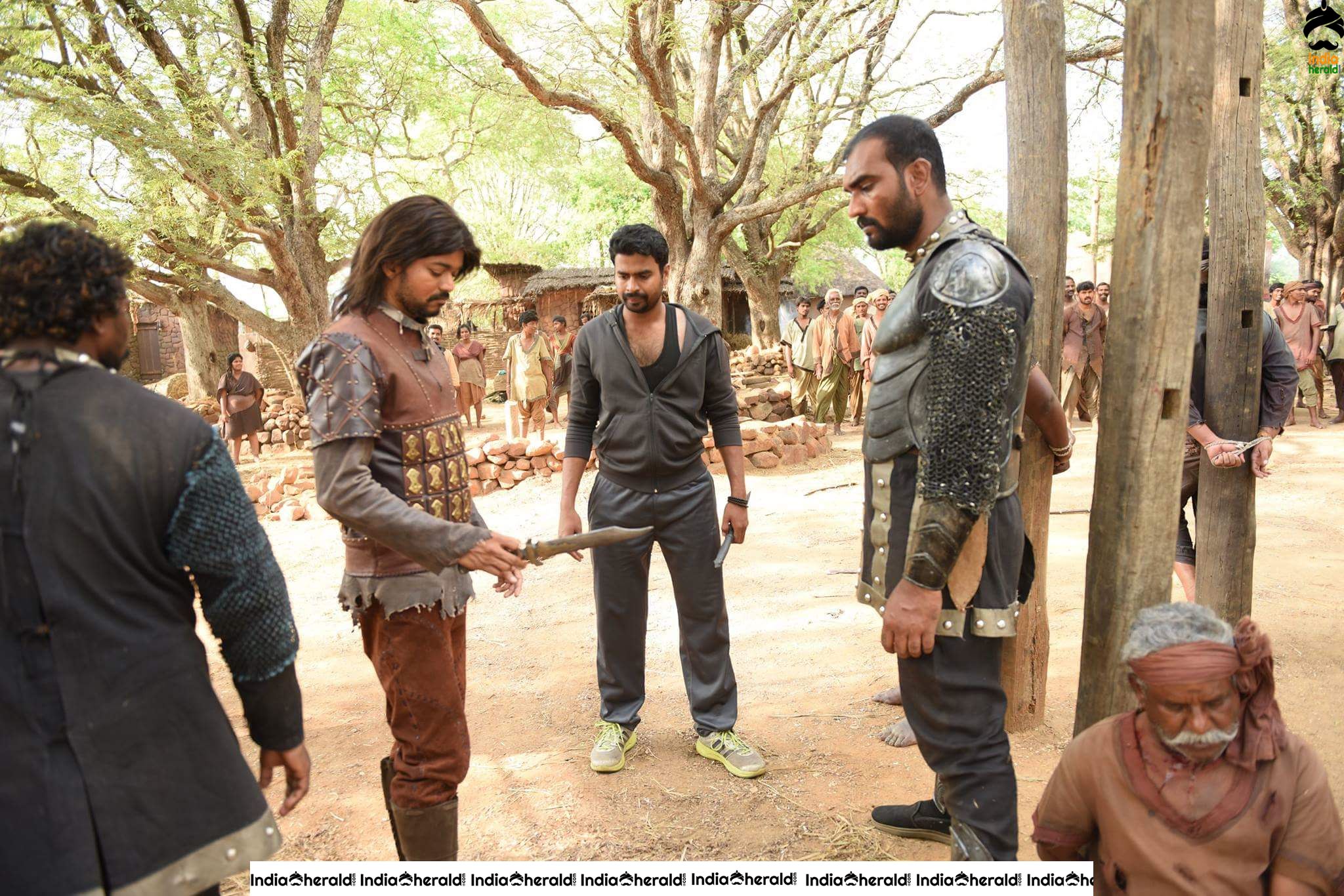 Rare and Unseen Shooting Spot Stills of Puli Movie Set 5