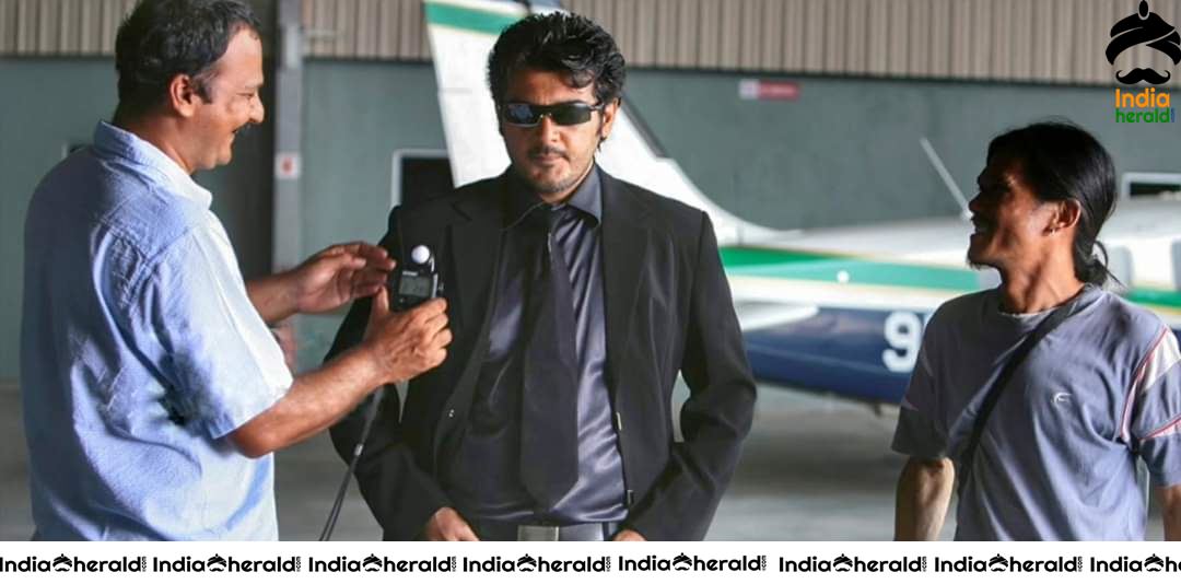 Rare and Unseen Working Stills of Ajith and Nayantara from Billa 2007 movie Set 1