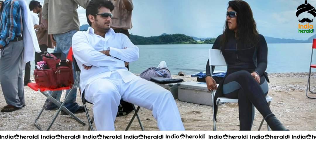 Rare and Unseen Working Stills of Ajith and Nayantara from Billa 2007 movie Set 1