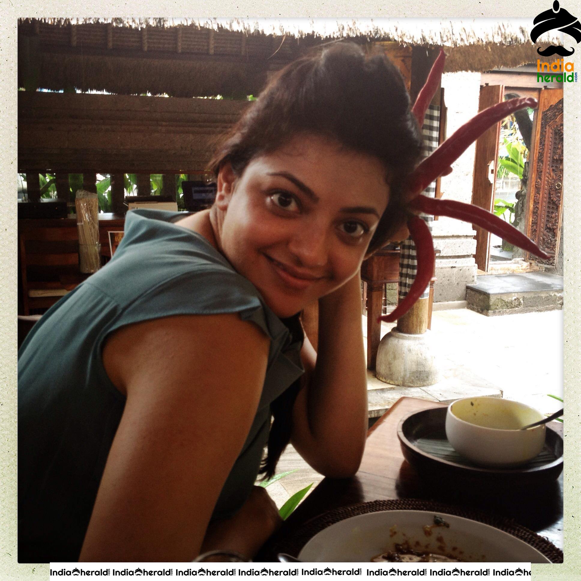 Rare Hot And Unseen Photos Of Kajal from Off Screen