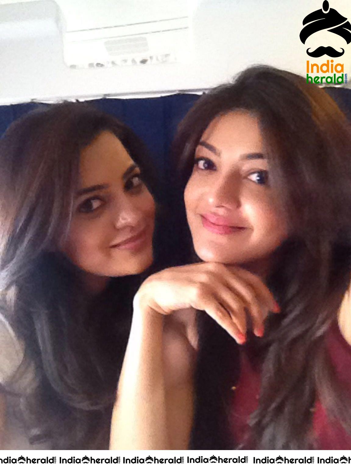 Rare Hot And Unseen Photos Of Kajal from Off Screen