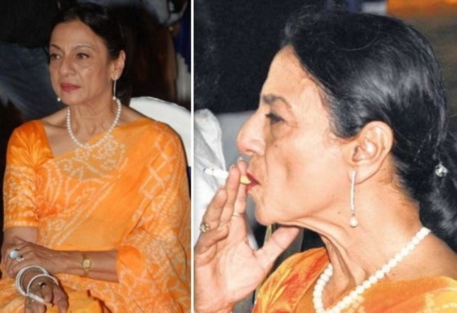 Rare Photos Of Indian Actress Caught Smoking On And Off Screen