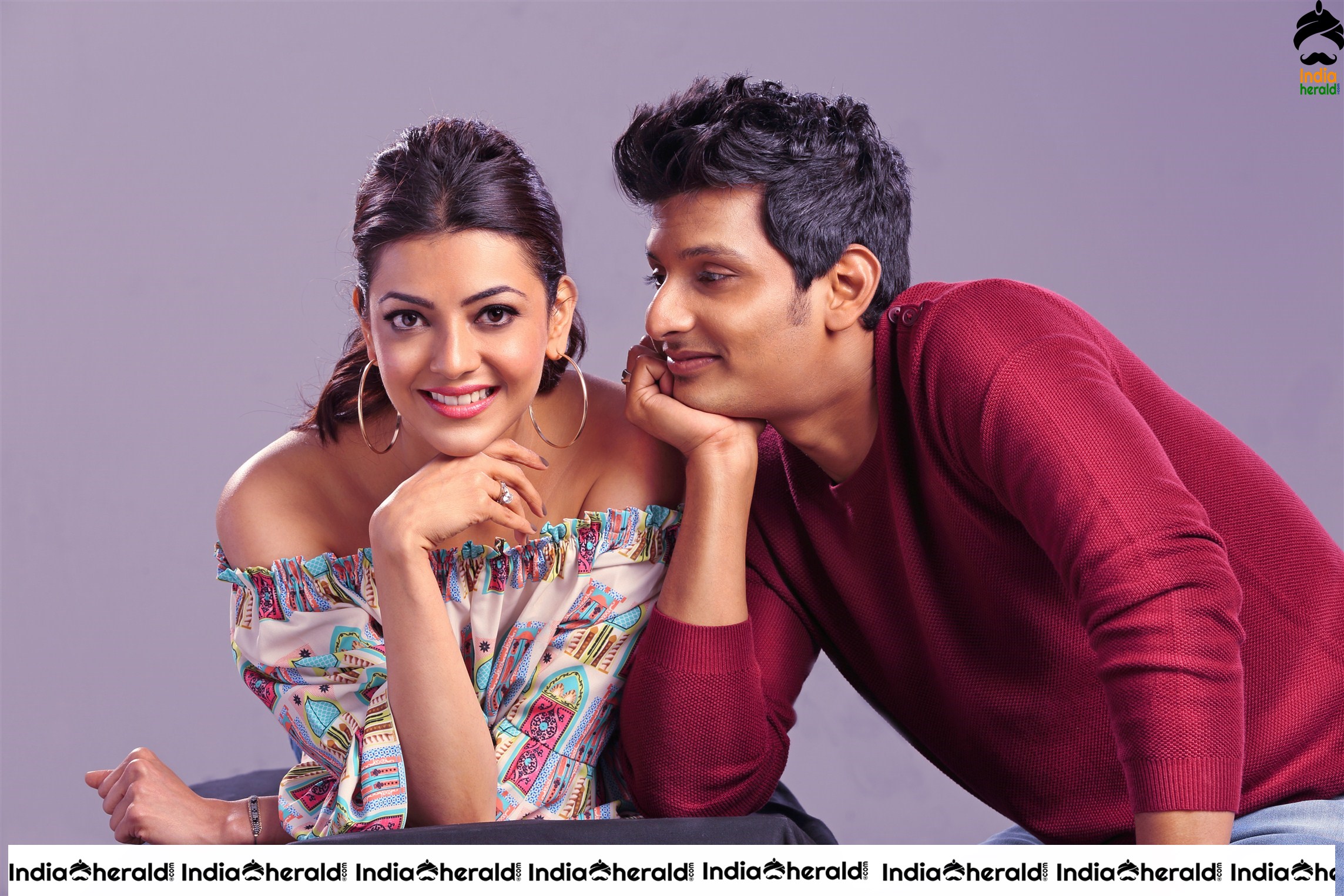 Rare Photos of Jiiva and Kajal Aggarwal in Kavalai Vendaam movie Set 2
