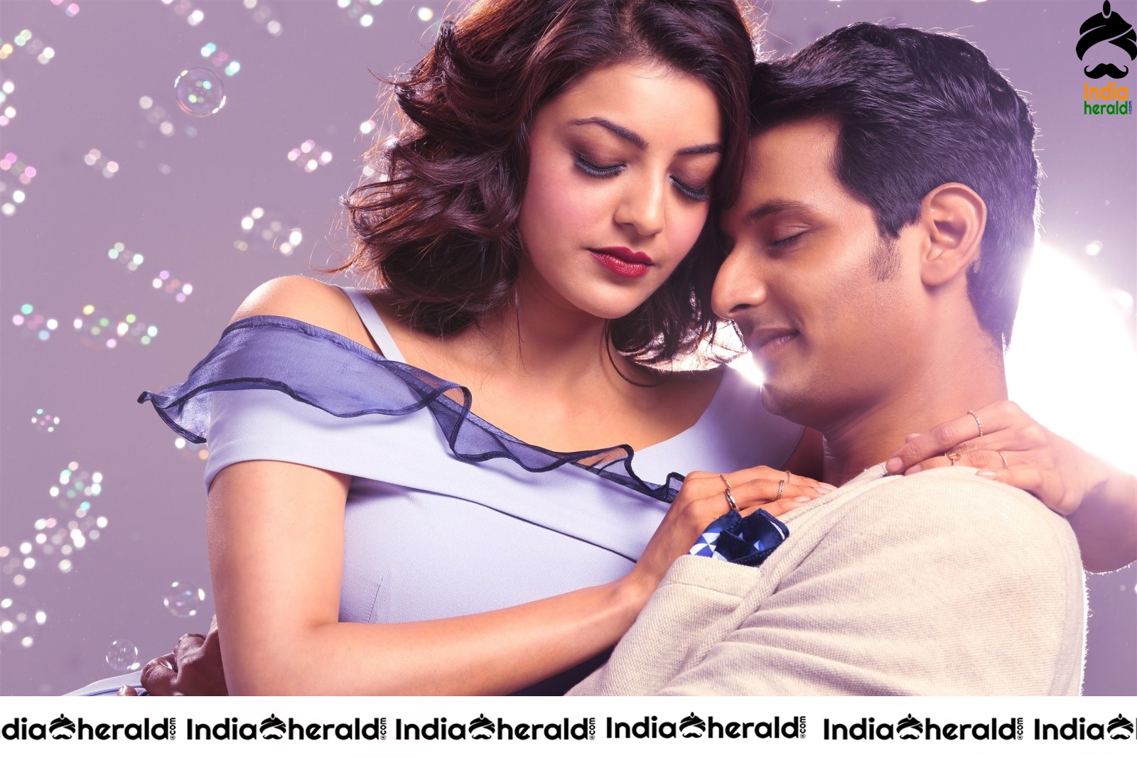 Rare Photos of Jiiva and Kajal Aggarwal in Kavalai Vendaam movie Set 2
