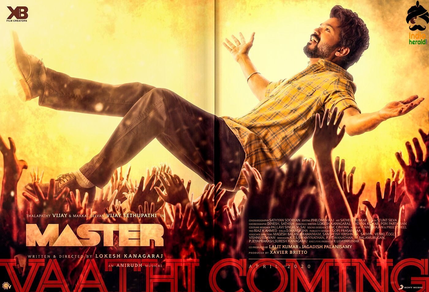 Second single Vaathi Coming from Master will be out today 5pm