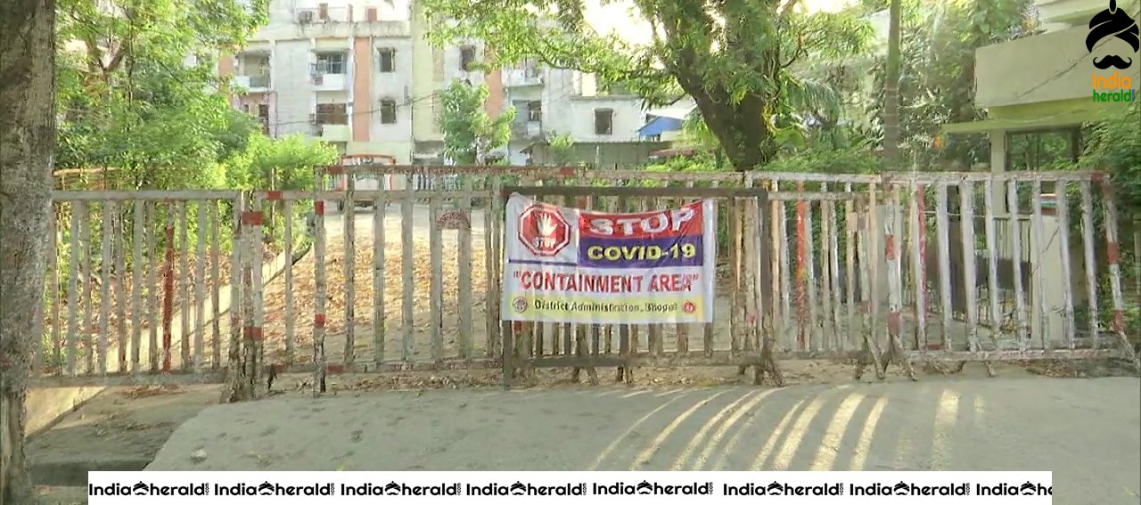 Shivaji Nagar in Bhopal was sealed after it was identified as a containment zone due to COVID 19