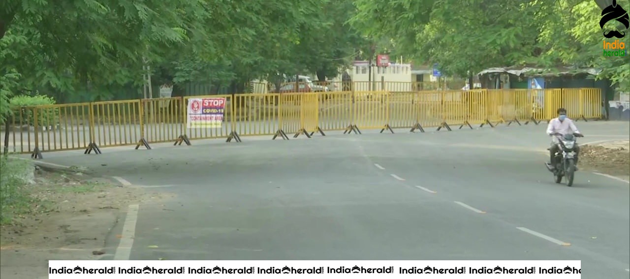 Shivaji Nagar in Bhopal was sealed after it was identified as a containment zone due to COVID 19