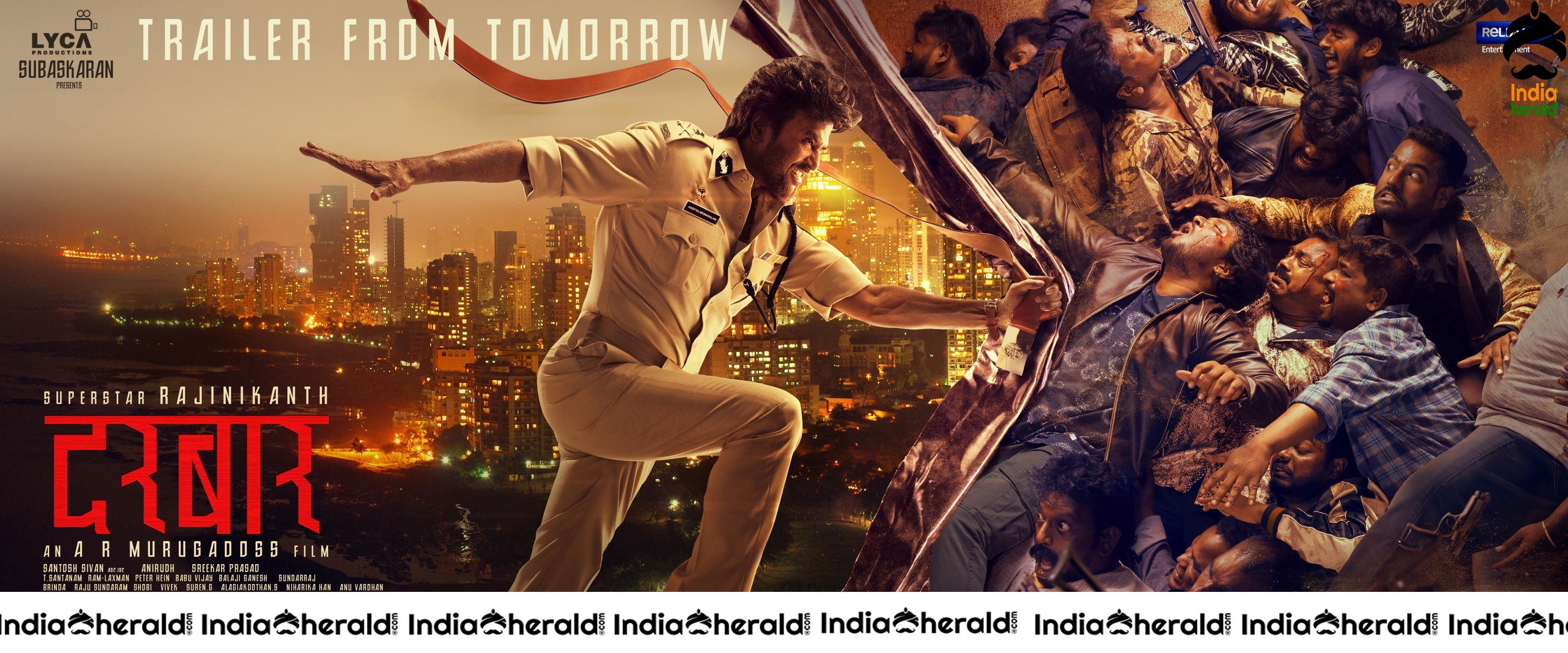 Superstar Rajinikanth in DARBAR Trailer Release Posters
