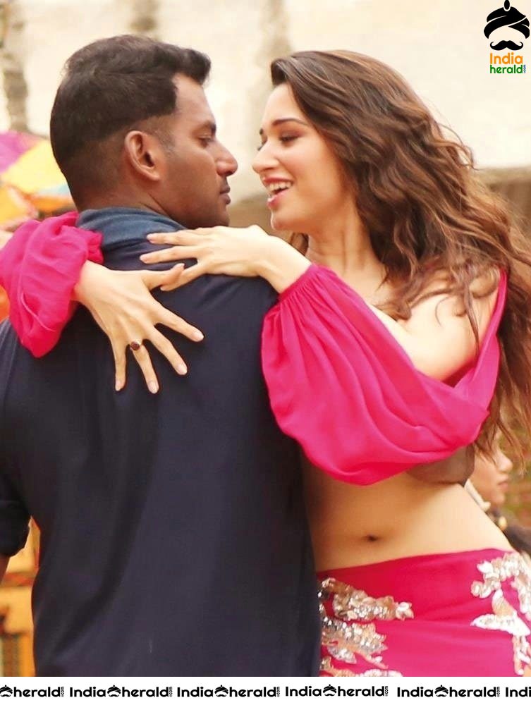 Tamanna and Vishal from Action Movie Hot Stills