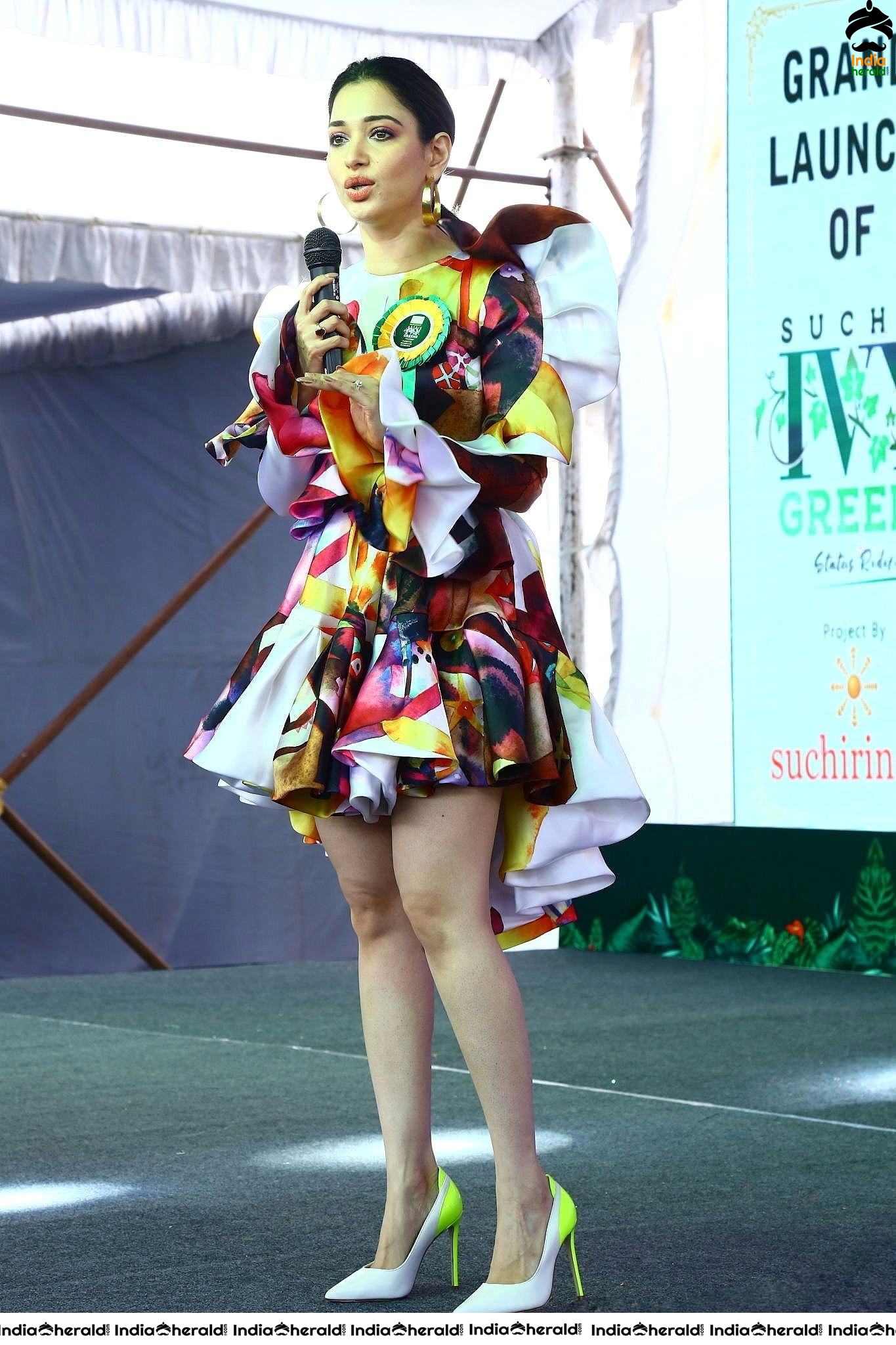 Tamanna Latest Rare and Unseen Hot Photos from the Launch of Suchir India Ivy Greens Project Set 1