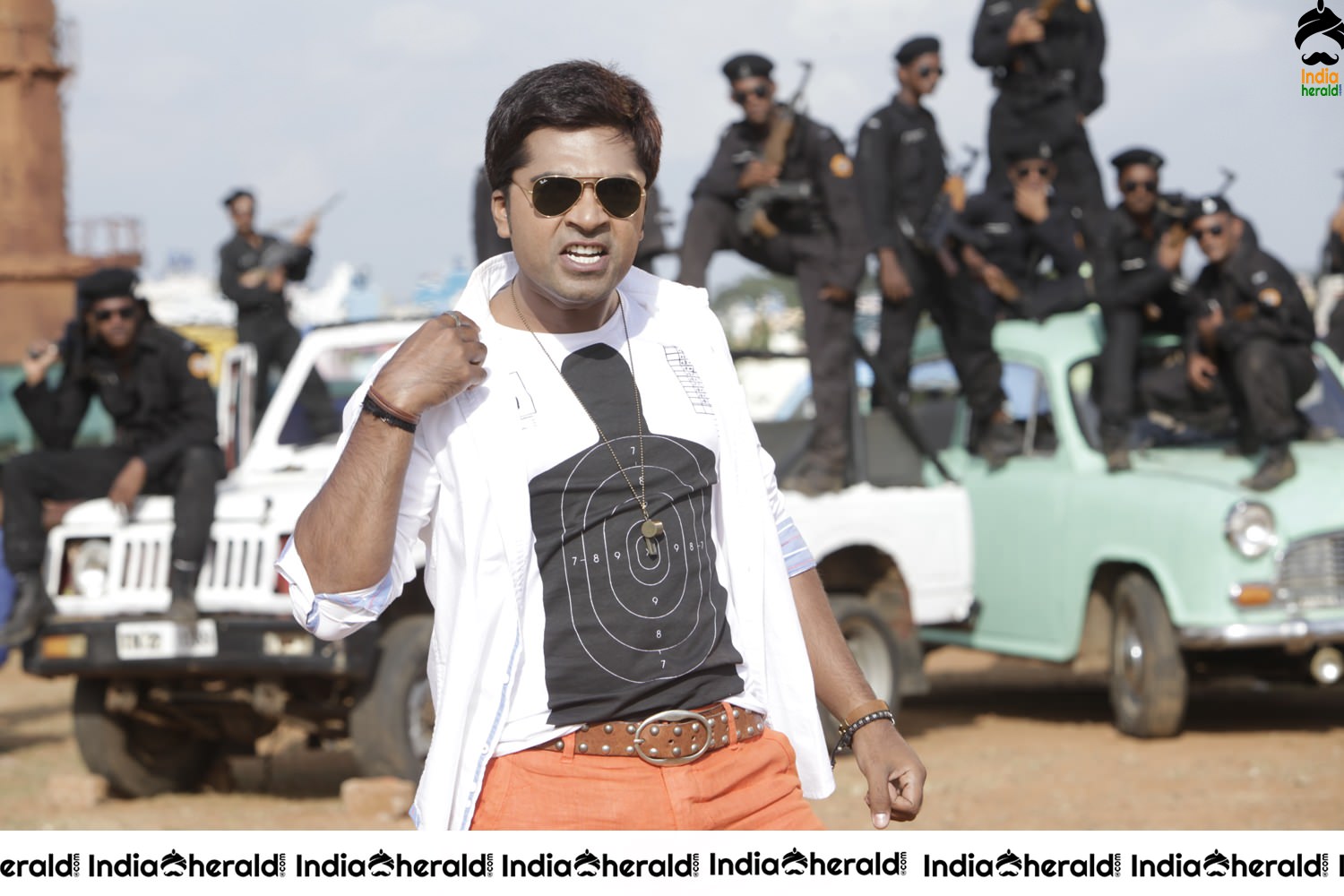 Throwback Photos of STR from his Dabanng Remake Osthi Set 1