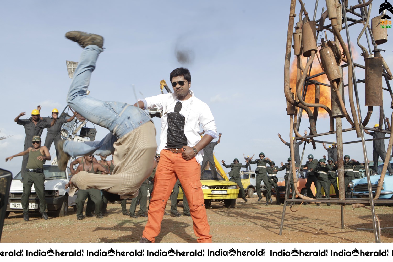 Throwback Photos of STR from his Dabanng Remake Osthi Set 2