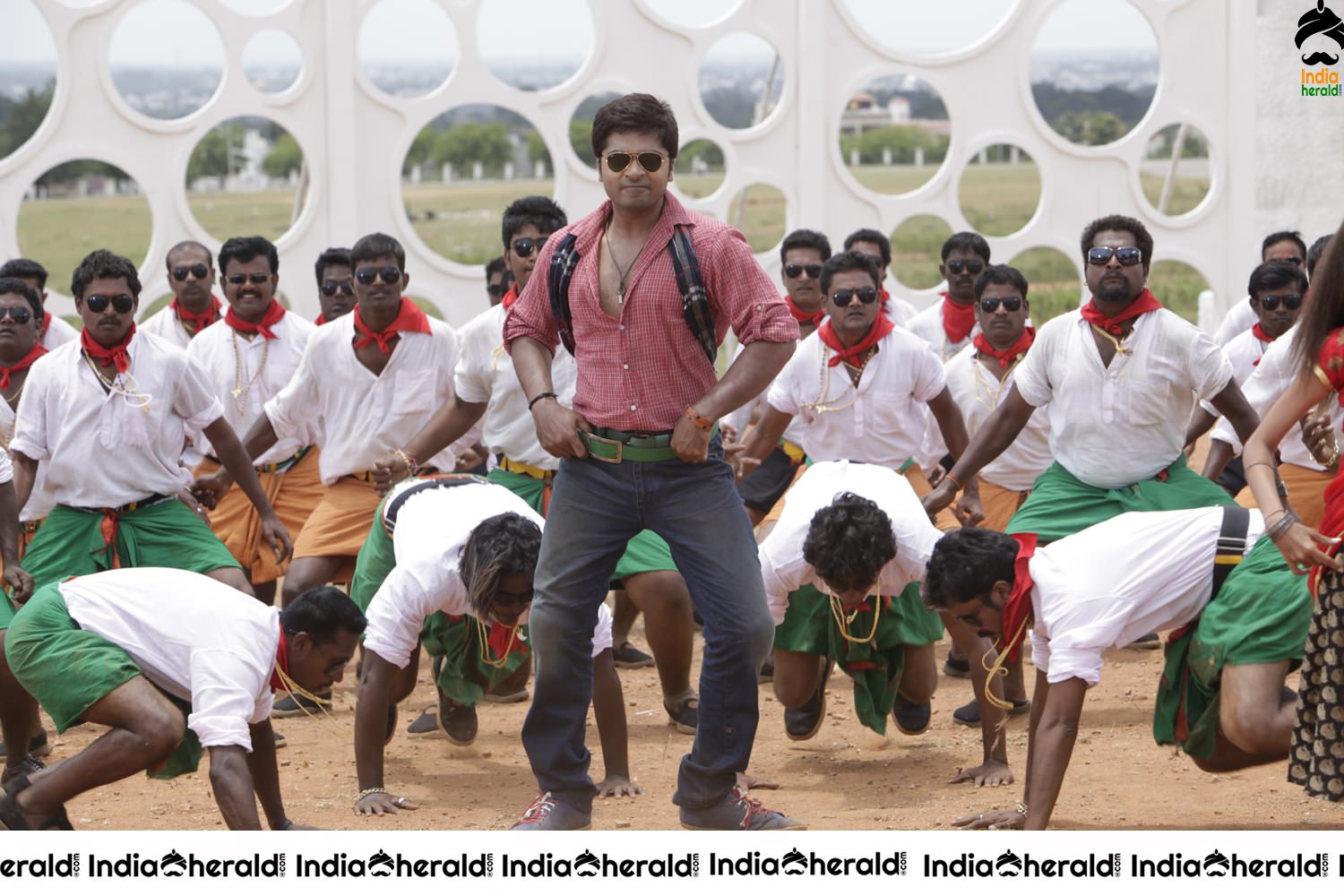 Throwback Photos of STR from his Dabanng Remake Osthi Set 2