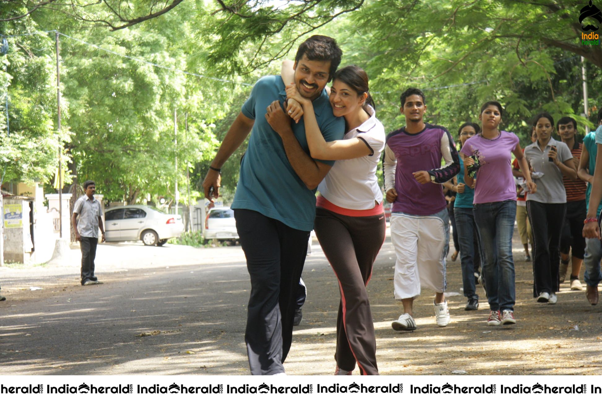 Unseen Rare Hot Kajal Aggarwal and Karthi Photos from Naan Mahan Alla Set 3