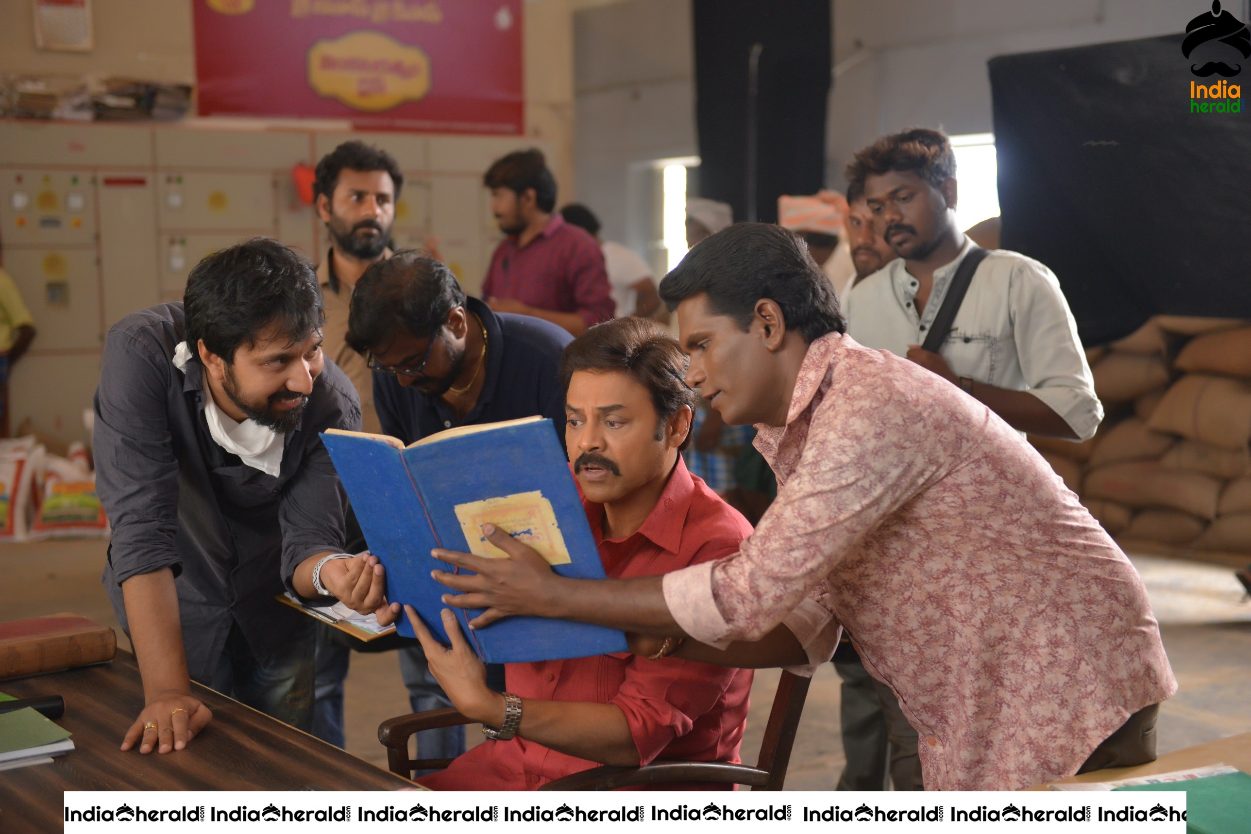 Venky Mama Working Stills