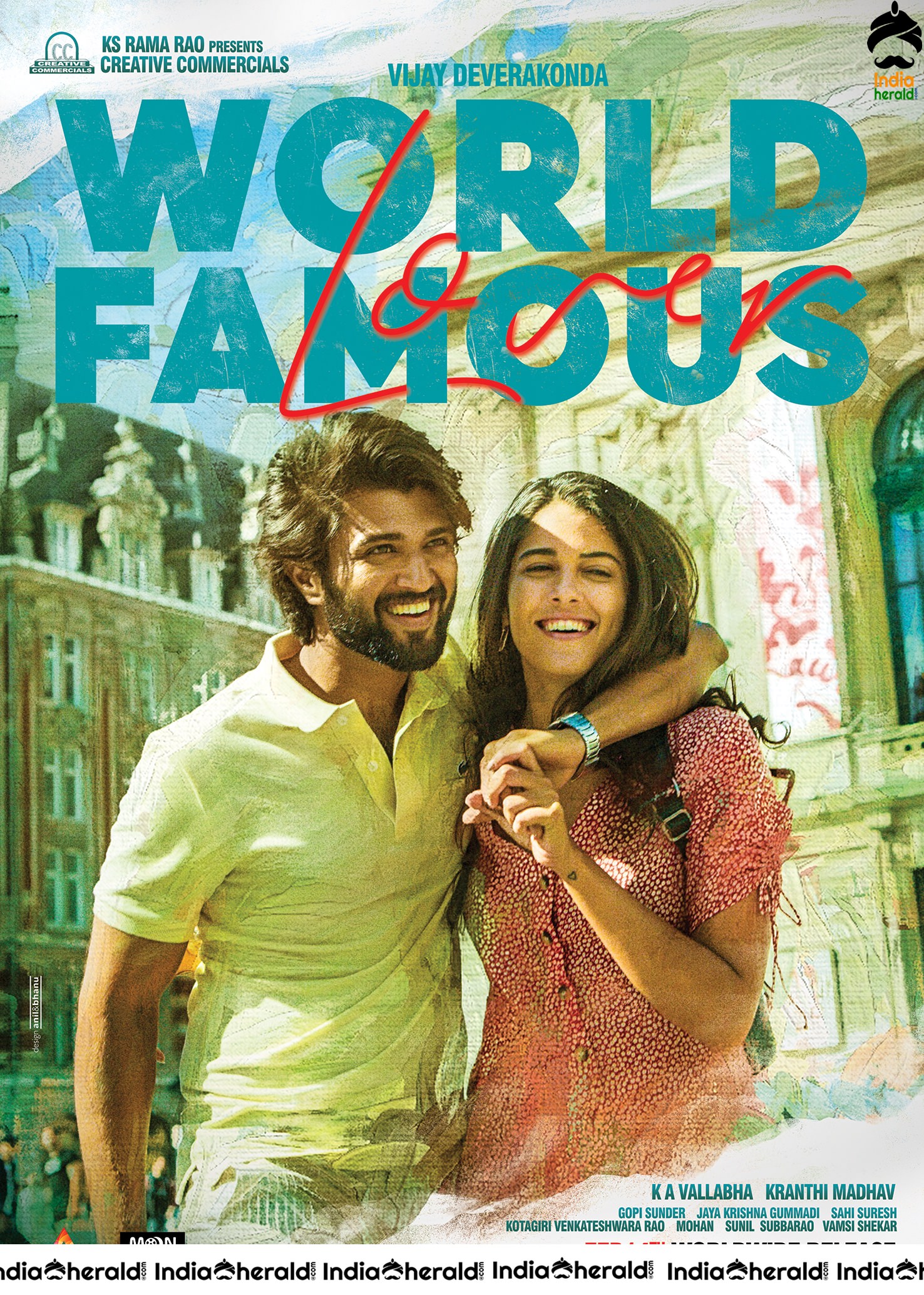 Vijay Deverakonda with Izabelle in New Poster of World Famous Lover