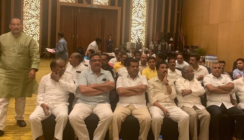 Congress Legislative Party Meeting At Taj Vivanta In Bengaluru