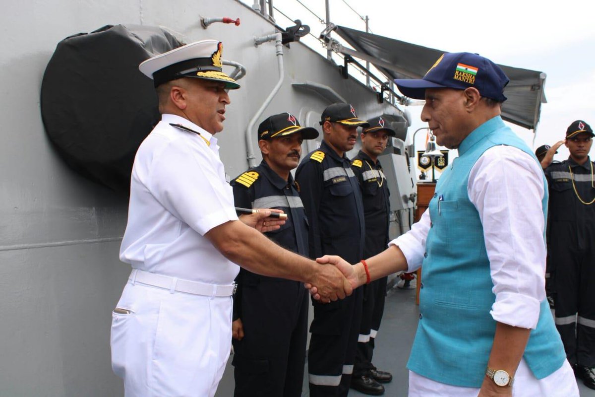 Defence Minister Rajnath Singh Visited Indian Navy In Andhra Pradesh