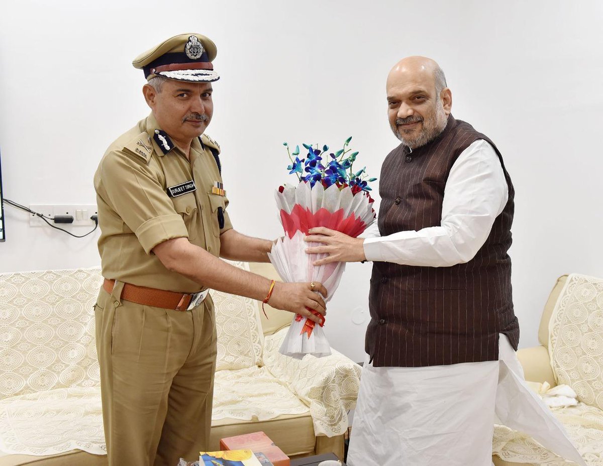 DG ITBP SS Deswal Called On Union Home Minister Amit Shan