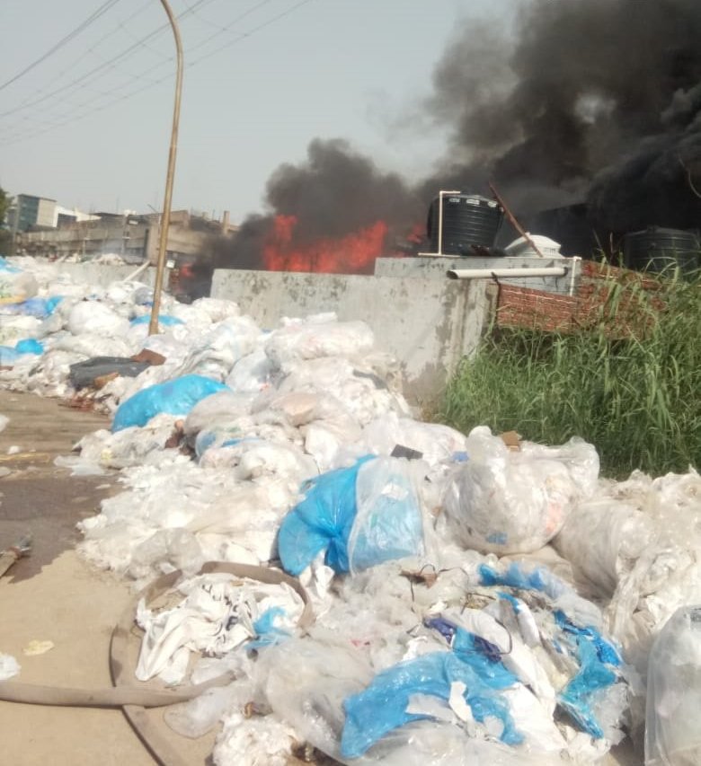 Fire Breaks Out At A Factory In Noida Special Economy Zone