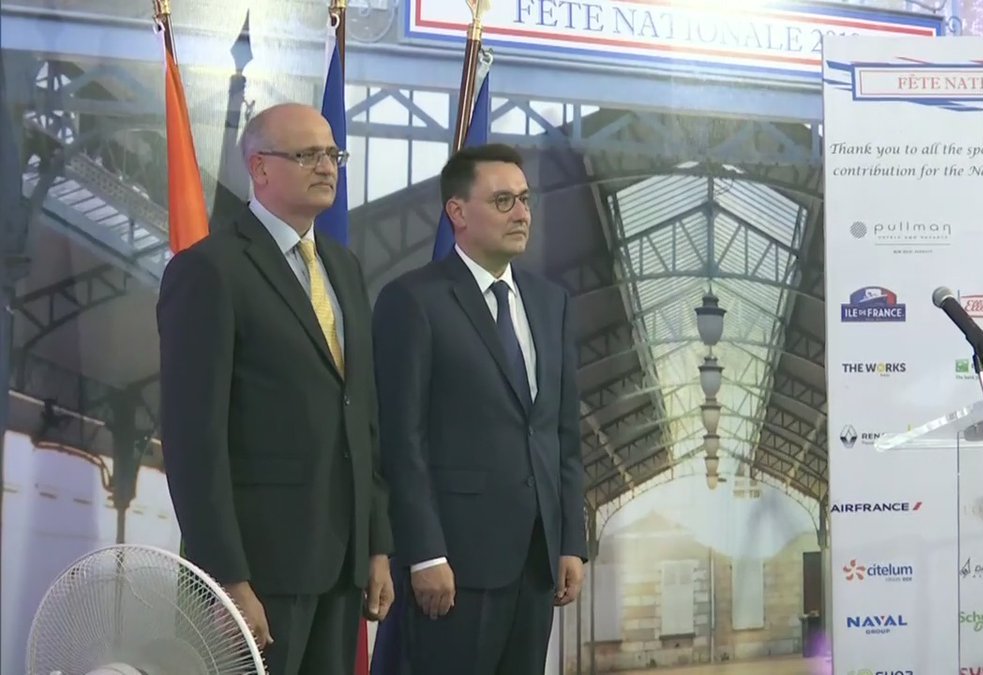 Foreign Secretary Vijay Gokhale Attended French National Day Program