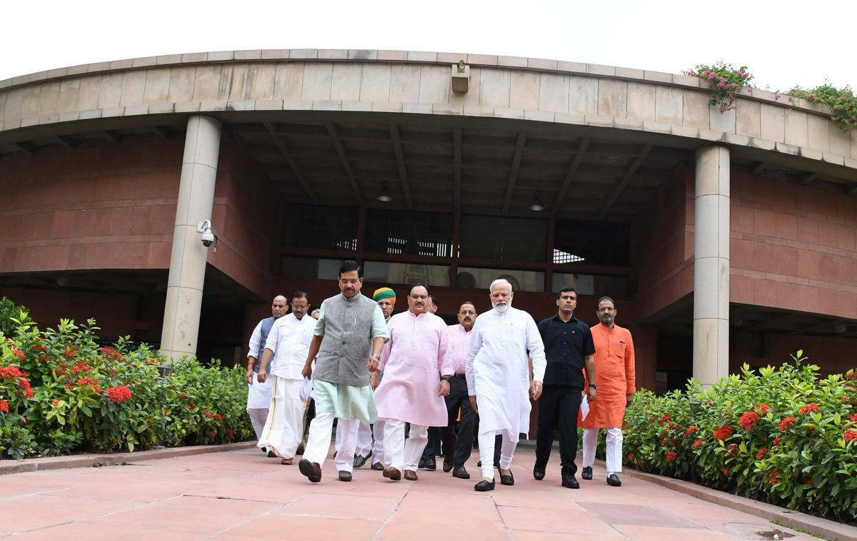 Glimpses From BJP Parliament Party Meeting