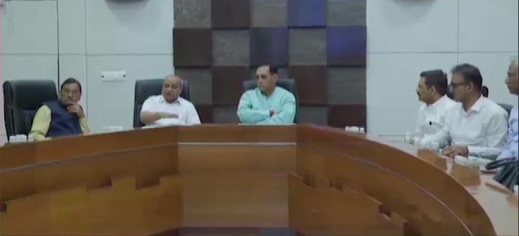 Gujarat CM Vijay Rupani Holds A Special Meeting With Officers On Cyclone Vayu