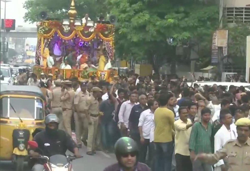 Jagannath Rath Yatra Being Taken Out By Devotees In Hyderabad