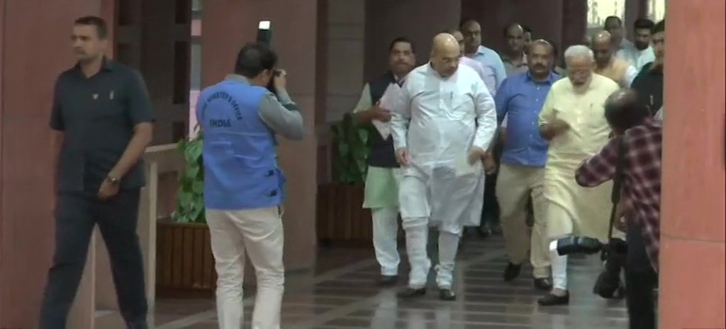 PM Modi And His Ministers Leave After Attending The NDA Meetinf